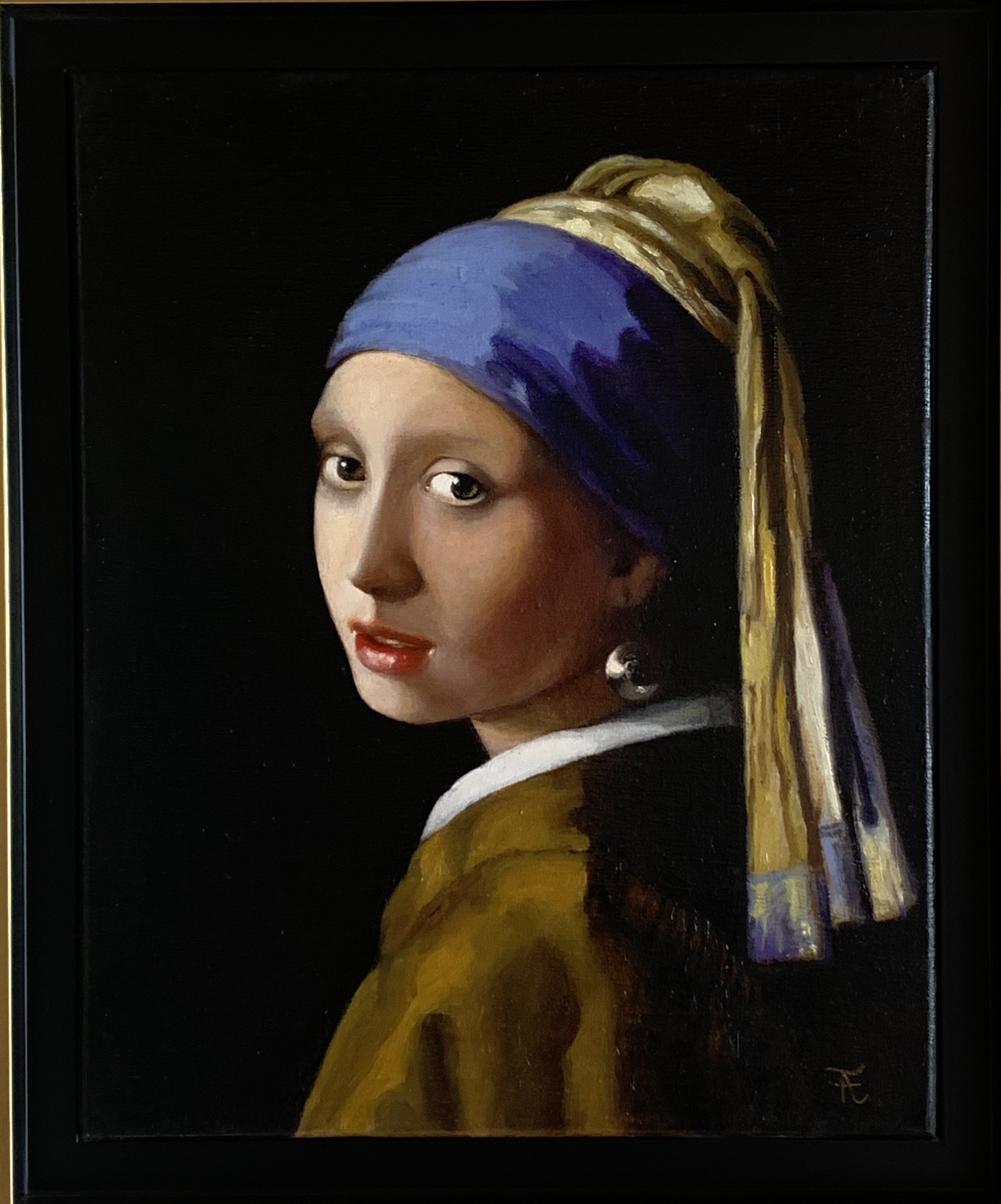 La jeune fille à la perle (copie de Vermeer)