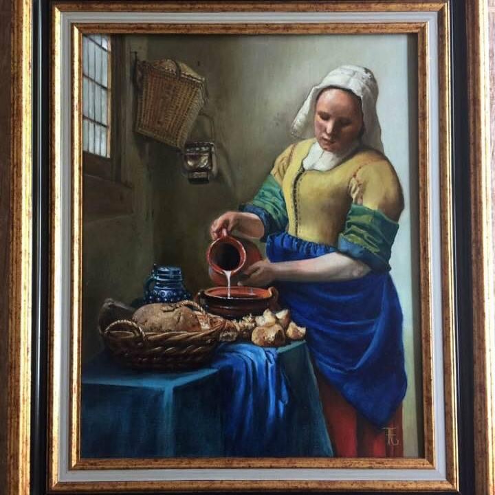 La laitière (copie de Vermeer)